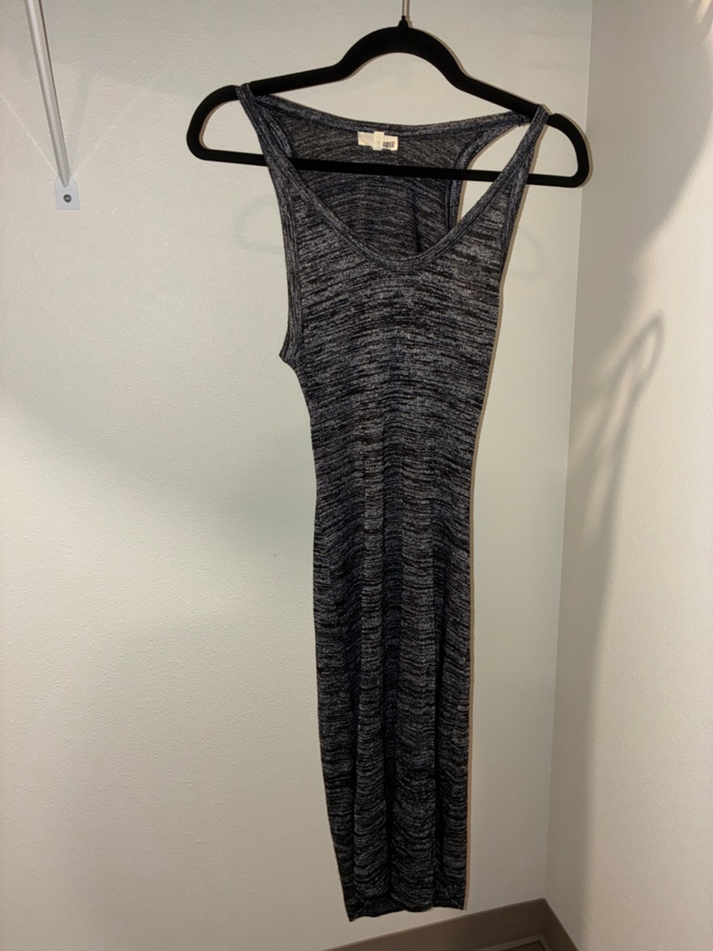 Aritzia Wilfred Free Gray Marled Bodycon Midi Dress | Size XS